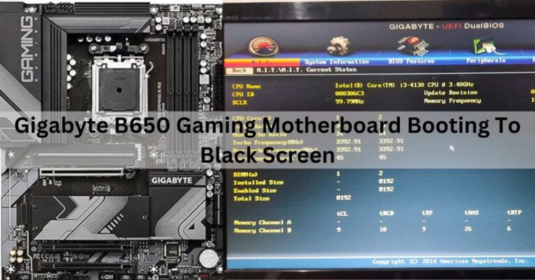 Gigabyte B650 Gaming Motherboard Booting To Black Screen,Motherboard technology