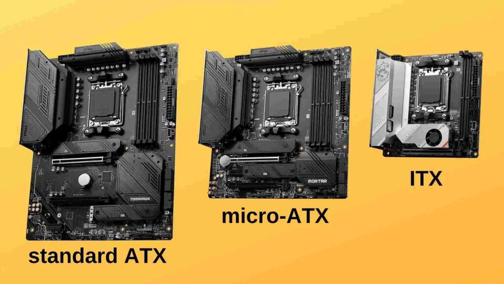 Motherboard sizes in inches